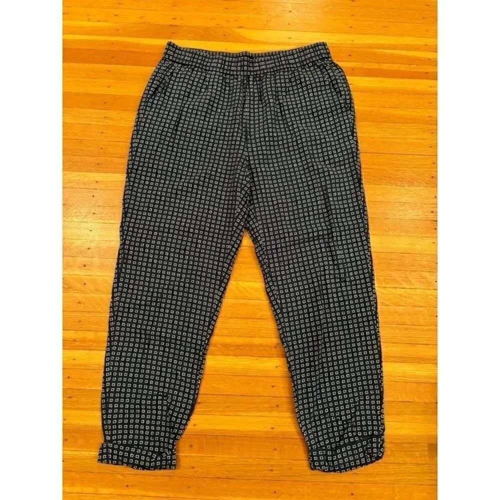 Madewell navy/white patterned casual pants